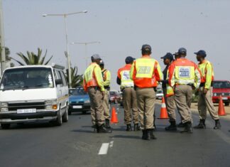 Hip-Hop music is most distracting while driving Traffic officers at a road stop in Limpopo